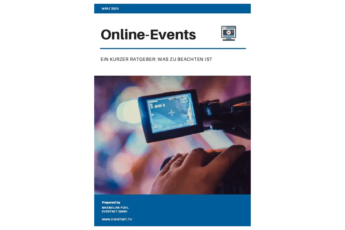 Titelseite des Eventnet-Ratgebers für Online-Events